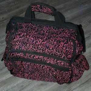 Nurse Mates Ultimate Nursing Bag in Pink & Black